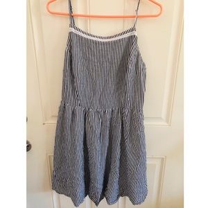 Old Navy Blue & White Striped Women’s Dress